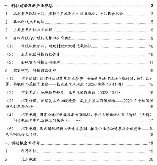 【招商策略】虛擬電廠或寫入十四五規劃,關注投資機會——科技前沿及新產業觀察周報(1013)