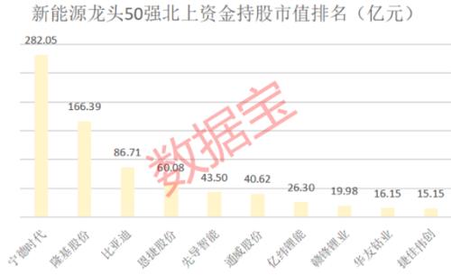 新能源龍頭50強榜單出爐,年內平均漲近91%,北上資金重倉近千億,持續高成長股票揭秘
