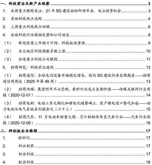 【招商策略】21年5G建設(shè)招標(biāo)即將開啟，關(guān)注投資機會——科技前沿及新產(chǎn)業(yè)觀察周報（1208）